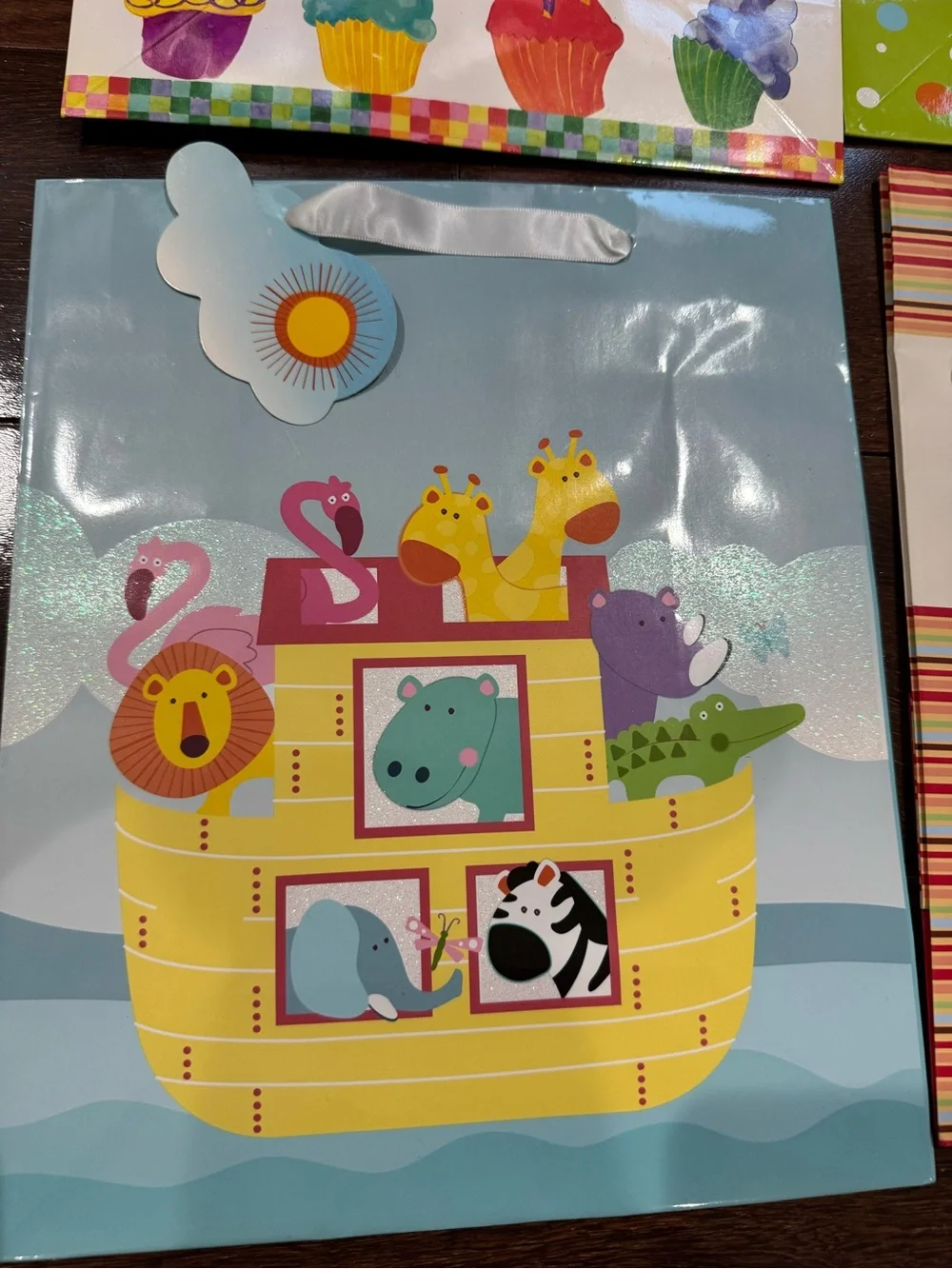 Assorted Gift Bag Set - Pastel Pink Floral & Striped Designs